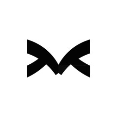 Initial M Logo Vector. Creative minimal monogram symbol. Graphic alphabet symbol for corporate business identity.