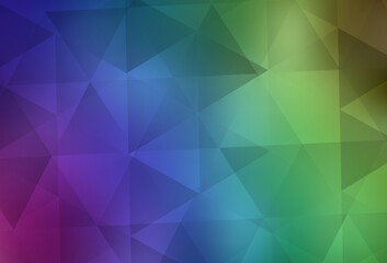 Fototapeta premium Light Multicolor vector polygon abstract layout.