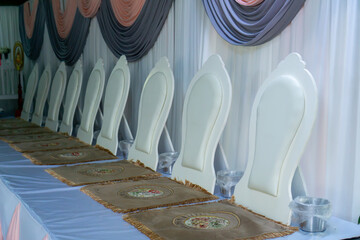 monk's asana for monk sit in temple