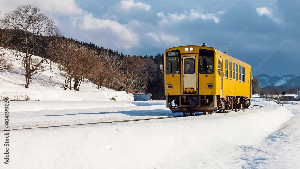 Wall mural 秋田内陸縦貫鉄道