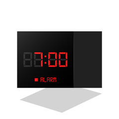 Digital clock Alarm Clock Vector Illustration
