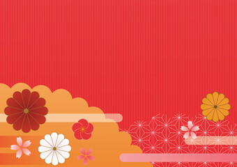 Obraz premium 華やかな和風背景イメージ