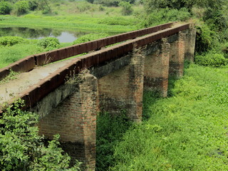 old railway bridge over the canal