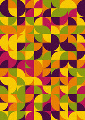 Abstract Geometric Pattern generative computational art illustration