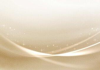 Fototapeta 高級感と質感のあるキラキラと曲線の背景素材（シャンパンゴールド） obraz