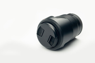 Angle of view used of electronics lense of digital camera. on isolated white background.