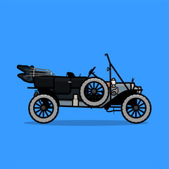 car vector model t