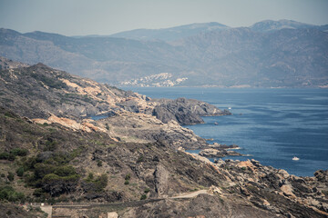 Paisaje de la costa del Cap de Creus. Cabo de Creus. Cataluña. 