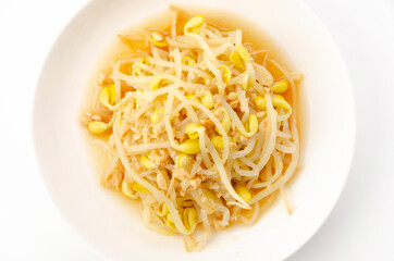 豆モヤシのピーナッツ和え