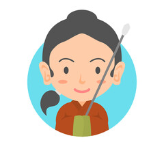 飛鳥時代・奈良時代の女官のアイコン