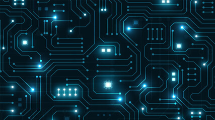 Fototapeta premium Circuit technology background