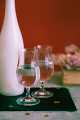 年末年始、お正月のお祝いの酒、日本酒