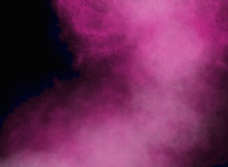 Purple haze and light pink on a black background.  The illustration created on the tablet is used as an abstract background.
