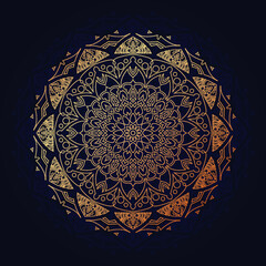Luxury ornamental mandala background design with golden arabesque and floral corner frame Arabic islamic east style