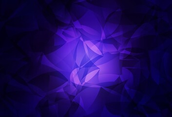 Obraz premium Dark Purple vector abstract mosaic backdrop.