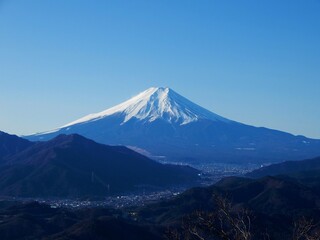 Fototapeta na wymiar 高川山から見た富士山