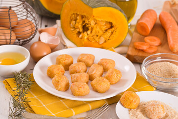 Pumpkin chicken meatballs.