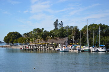 Marina auf Anna Maria Island am Golf von Mexico, Florida