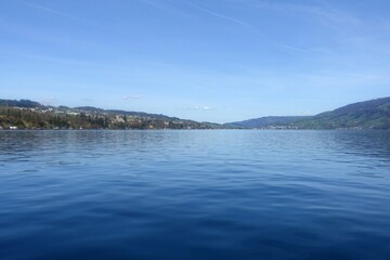 Luzern lake and Swiss Alps landscape view, central Switzerland