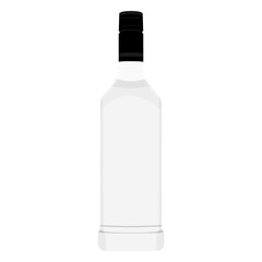 Glass Vodka bottle