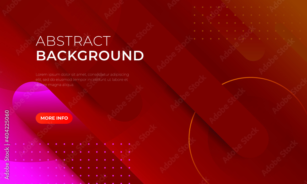 Poster realistic abstract 3d poster with fluid shapes on colorful background . isolated vector elements