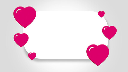 Valentine’s Day Mockup 3D Rendering Design