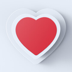 Valentine’s Day Mockup 3D Rendering Design