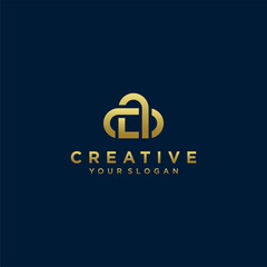 Creative letter A logo design with a golden style color for the company Premium Vector. part 9