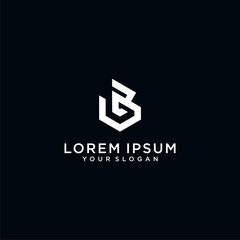 Fototapeta premium Creative letter B logo design with modern concept for the company Premium Vector. part 4