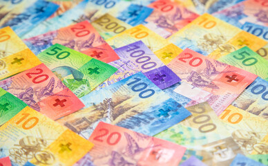 Obraz premium Swiss francs