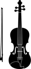 Vector illustration of the violin