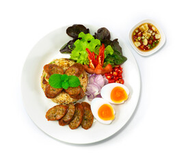 Fried Rice with Notrhern Thai Spicy Sausage Thaifood