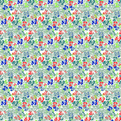 seamless pattern with flowers