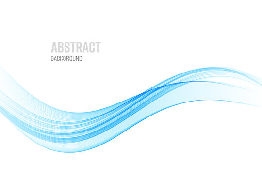 抽象的な青い曲線 © SB