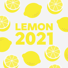 Juicy lemons background. Pattern for print on fabric
