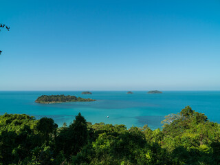 Beautiful sea views in the Koh Chang viewpoint.