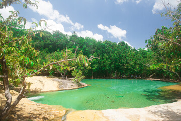 The emerald pool Krabi Thailand