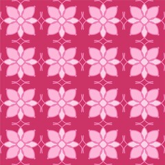 pink magenta peach rose mandala seamless floral vintage interior flat design background vector illustration