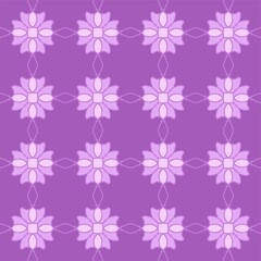 purple magenta violet lavender mandala floral creative seamless pattern design background vector illustration