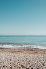 Mediterranean turquoise beach background
