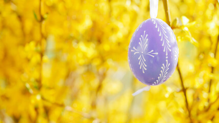 Traditional Czech Easter egg  - decorated by hand