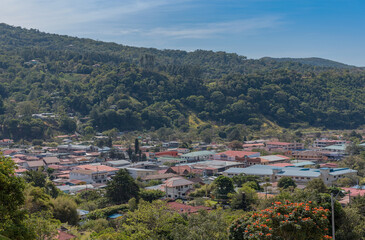 View of the valley and city of Boquete, Chiriqui, Panama