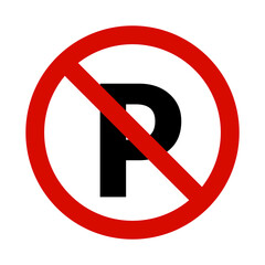 Prohibited signs don’t parking to be placed at personal area or street , shops or areas where peace and privacy are required. Vector illustration