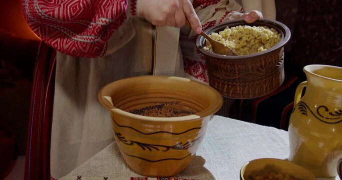 Ukrainian traditions for Christmas, the process of cooking kuti