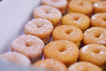 mini donuts in a box