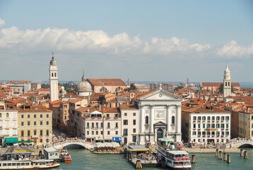 Fototapeta na wymiar Panoramic view of Bridge and Church of the Pieta - Saint Mary of the Visitation