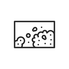 Atopic dermatitis color line icon. Isolated vector element.