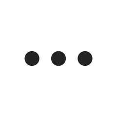 More horizontal icon. Three dots button symbol modern, simple, vector, icon for website design, mobile app, ui. Vector Illustration