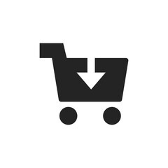 Add to cart icon. Trolley symbol modern, simple, vector, icon for website design, mobile app, ui. Vector Illustration