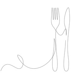 Fork and knife on white background, vector illustration